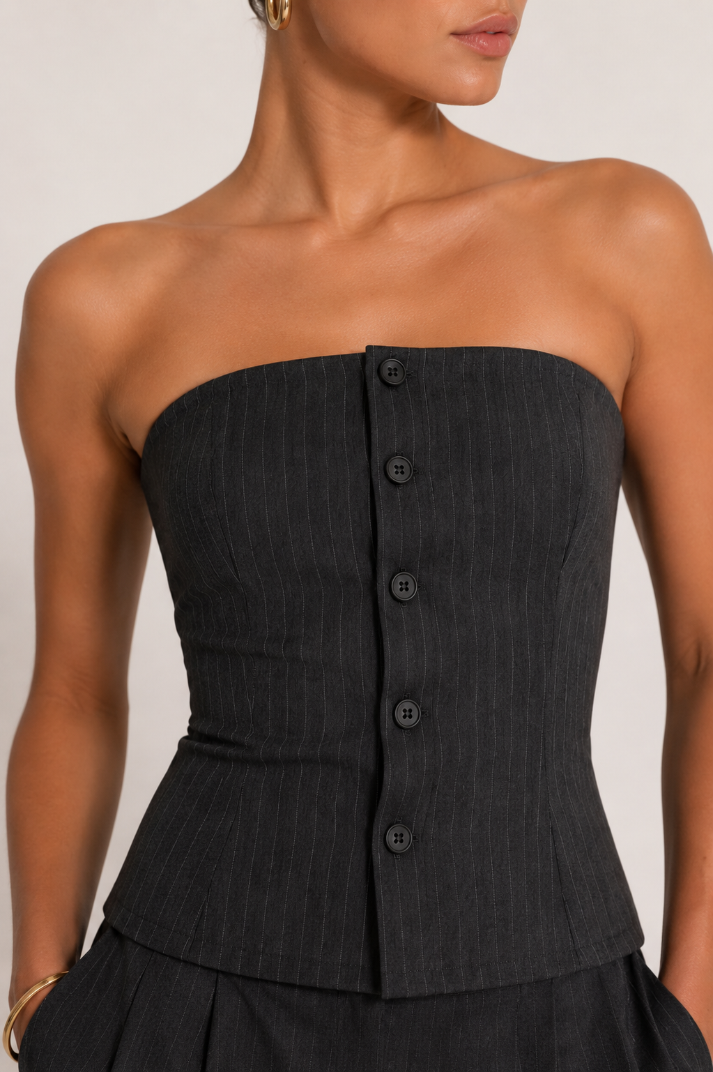 Noelle Pinstripe Top