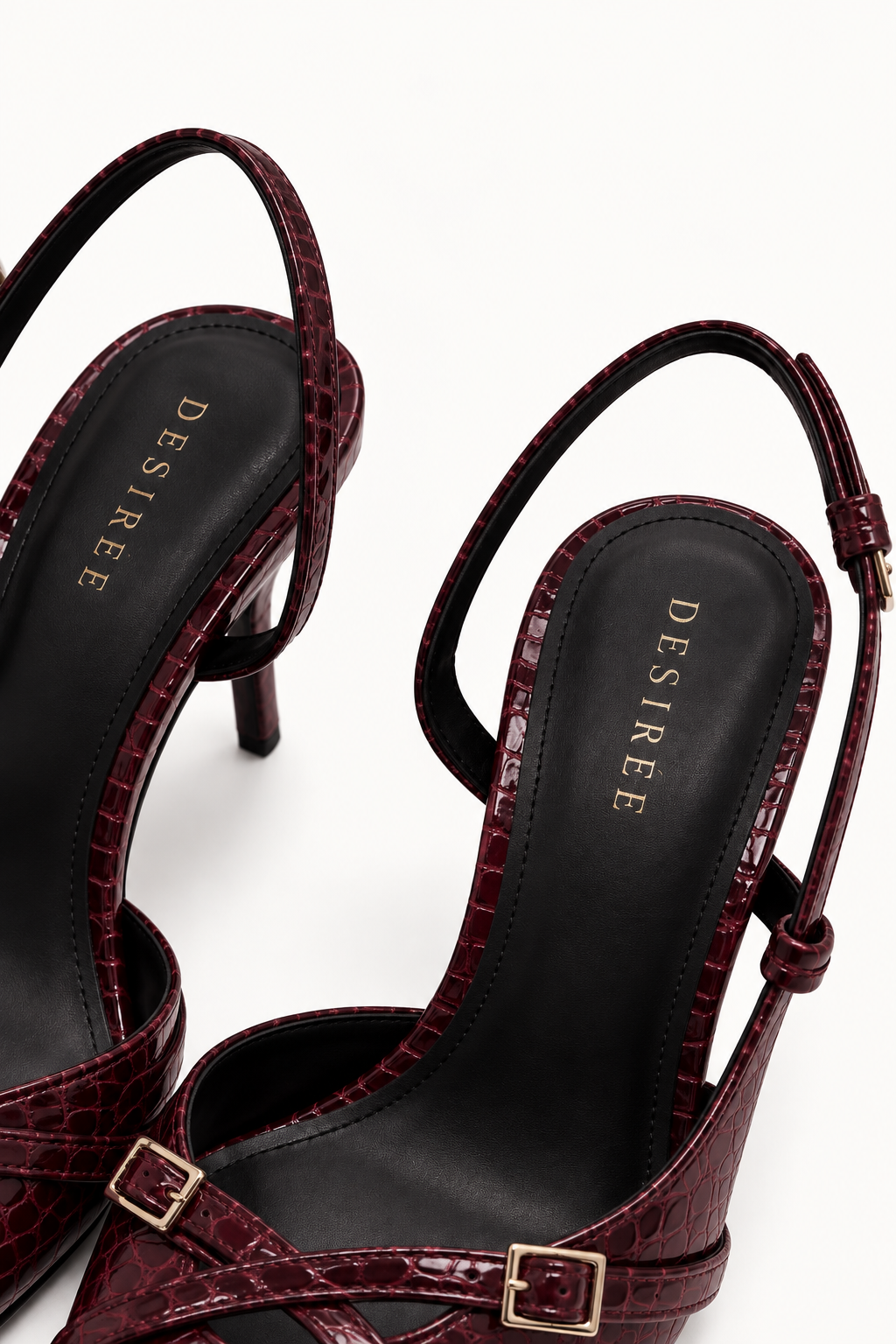 Amara Heels – Burgundy