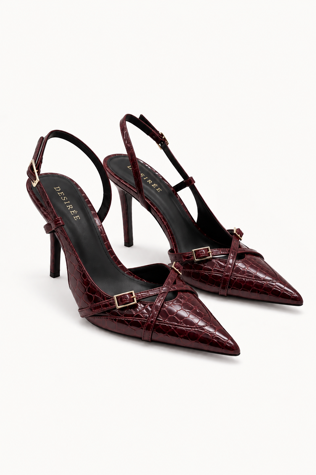 Amara Heels – Burgundy