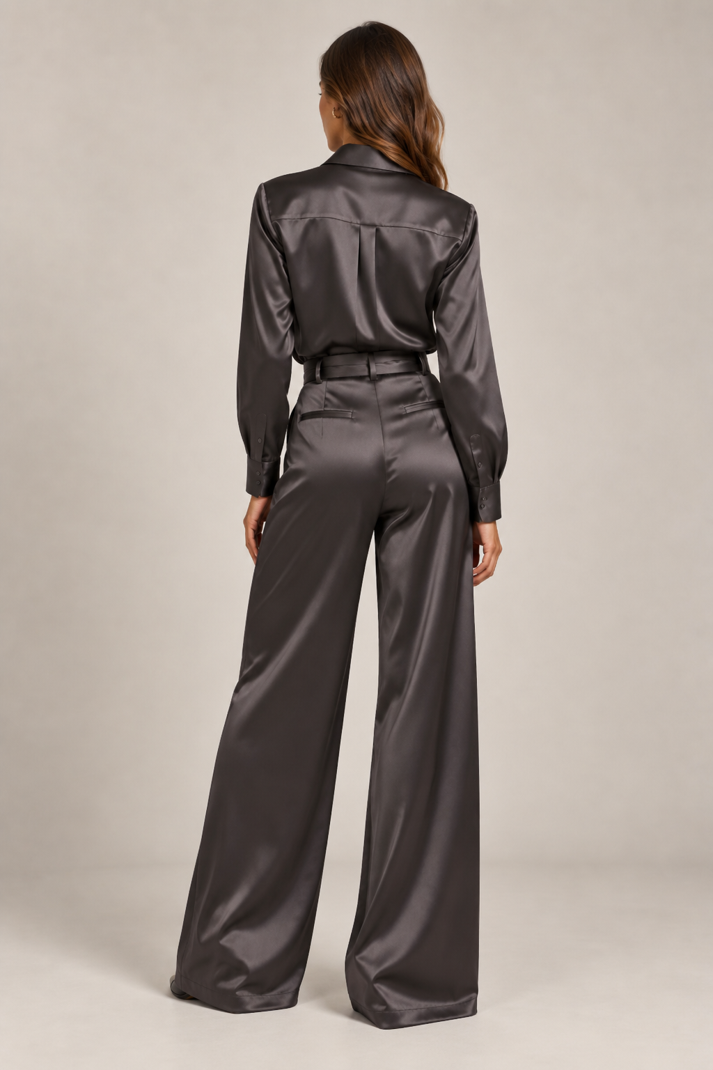 Noir Satin Set